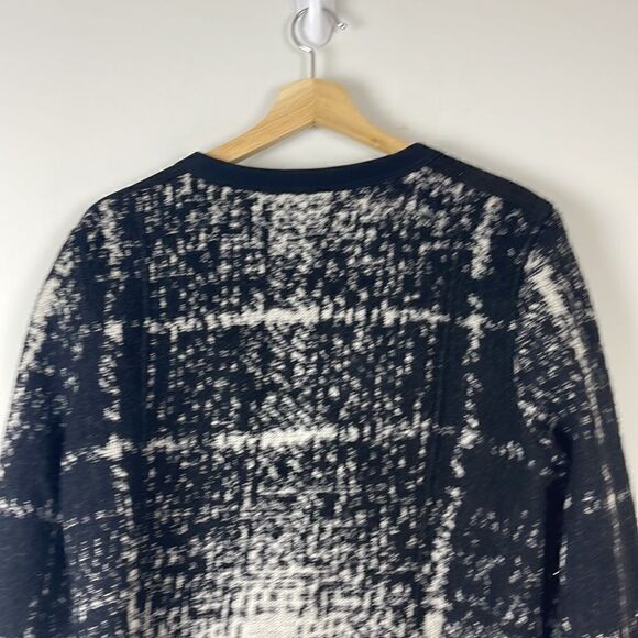 Marccain sports wool blend black and white zip up jacket size 6 - Picture 5 of 11